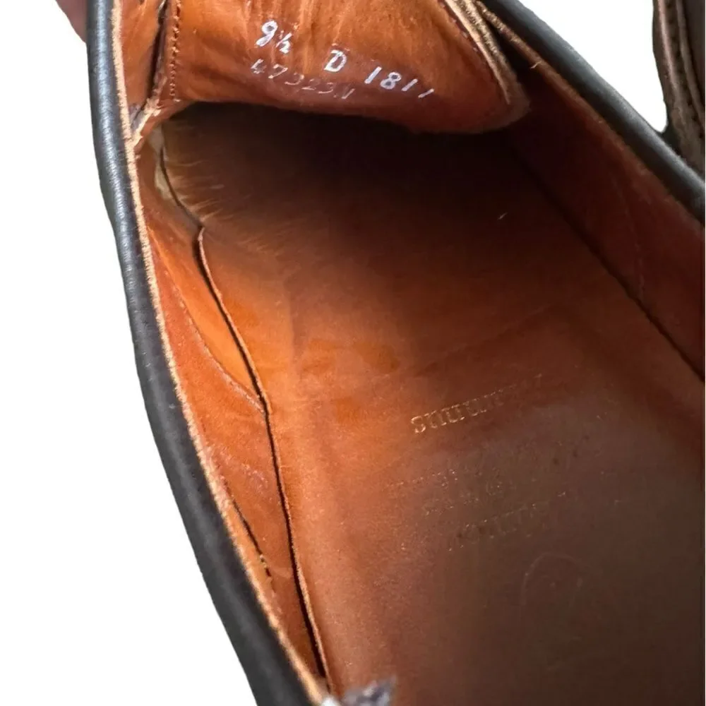 Allen Edmonds Mens Alumnus Wingtip Oxfords Leather Brown 9.5